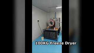 Βιομηχανικό Freeze dryer 100KG Μέγιστη διάρκεια ζωής