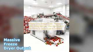 Βιομηχανικό Freeze dryer 100kg Παρτίδα