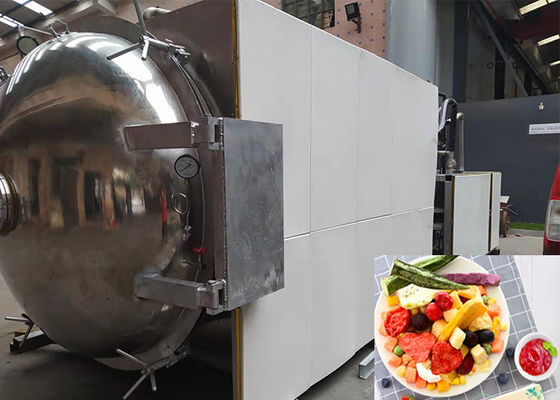 OEM ODM Τροφίμων Vakuum Freeze Dryer PLC Control 500kg/παρτίδα