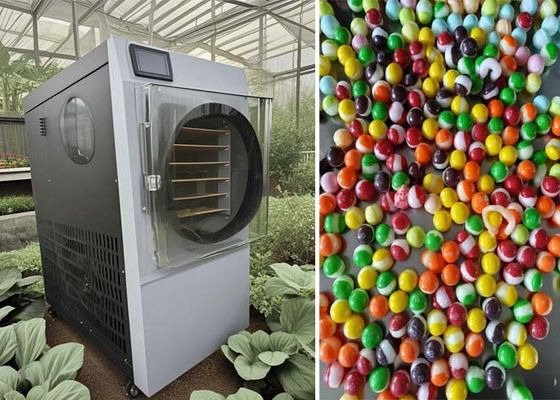 Κάντι παγωτό 5 δίσκο σπίτι στεγνωτήρας κατάψυξης μηχάνημα από ανοξείδωτο χάλυβα μοντέλο
