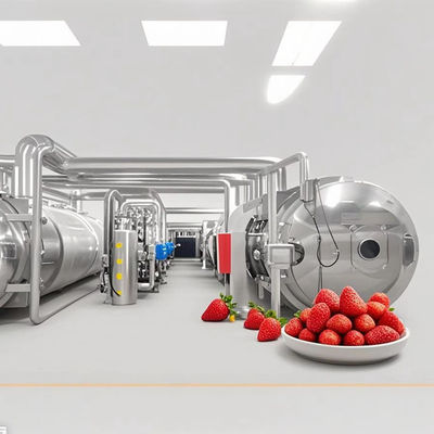 Βιομηχανικός λυοφιλιωτής 500kg Συστημα συνεχούς στεγνώσεως κατά ψύξη για βότανα