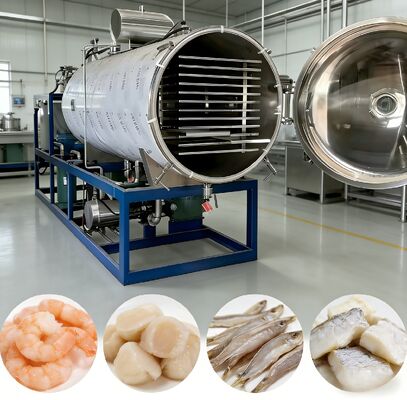 Σύστημα ελέγχου PLC Μηχανή στεγνωτήρα ψύξης κενού που προσφέρει χρόνο στεγνώσεως 20 έως 24 ώρες Σχεδιασμένη για διαδικασίες στεγνώσεως κατά ψύξη