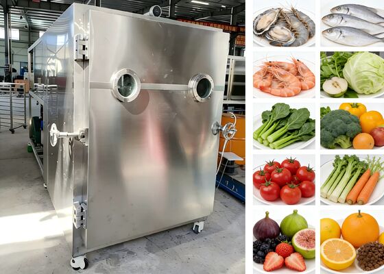 200Kg υγρασία τροφίμων στεγνωτήρα κατάψυξης με προσαρμοσμένο σύστημα τάσης και ψύξης ιδανικό για την επεξεργασία τροφίμων