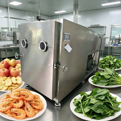 Freeze-drying Temperature minus 40 to 80 degrees Food Vacuum Freeze Dryer Featuring 2600Kg Capacity and Electric Heating Method
