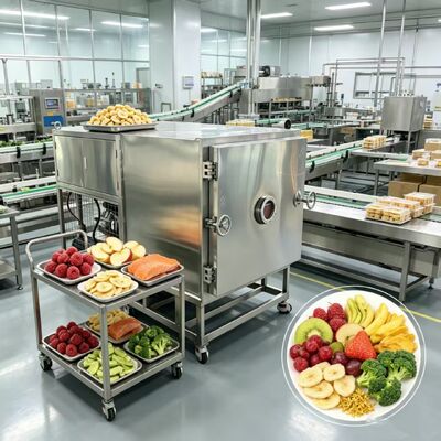 Σύστημα ελέγχου PLC Vegetable Freeze dryer with 304 Inox Steel Tray Material που παρέχει απόδοση και εύκολη λειτουργία
