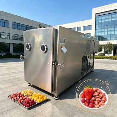 100 Kg Παρτίδας Στεγνωτήρας λαχανικών με Εύρος Θερμοκρασίας μείον 50 συν 50 βαθμούς Κελσίου και Περιστροφική αντλία κενού δύο σταδίων